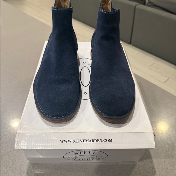 Steve Madden Men's Dark Blue Chelsea Boots - Picture 1 of 6
